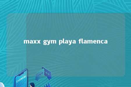 maxx gym playa flamenca