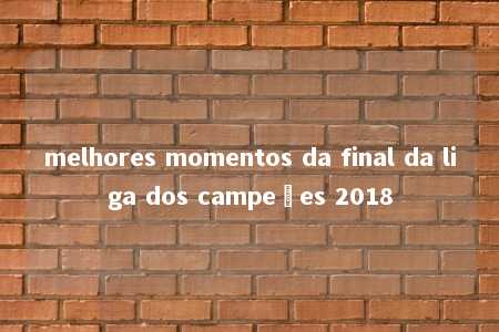 melhores momentos da final da liga dos campeões 2018