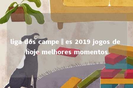 liga dos campeões 2019 jogos de hoje melhores momentos