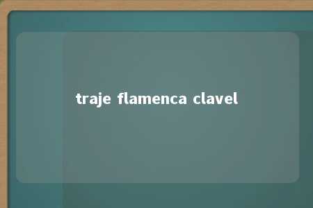 traje flamenca clavel