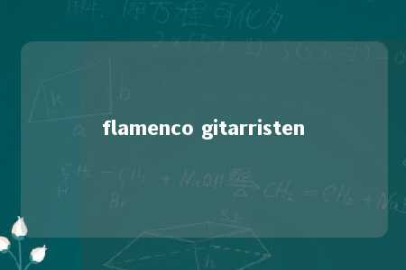 flamenco gitarristen