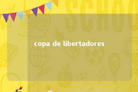 copa de libertadores