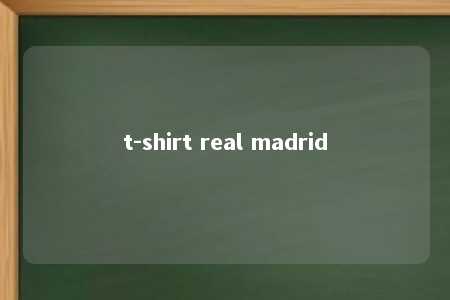 t-shirt real madrid