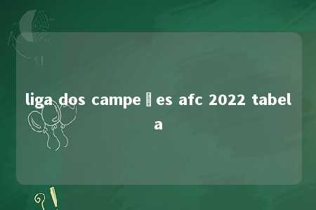 liga dos campeões afc 2022 tabela